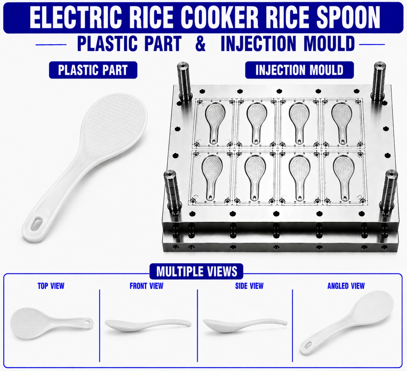 Electric Rice Cooker Plastic Rice Spoon Mould and Moulding Service